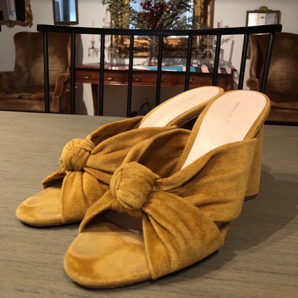 OBO Loeffler Randall Velvet Block Heel Sandals